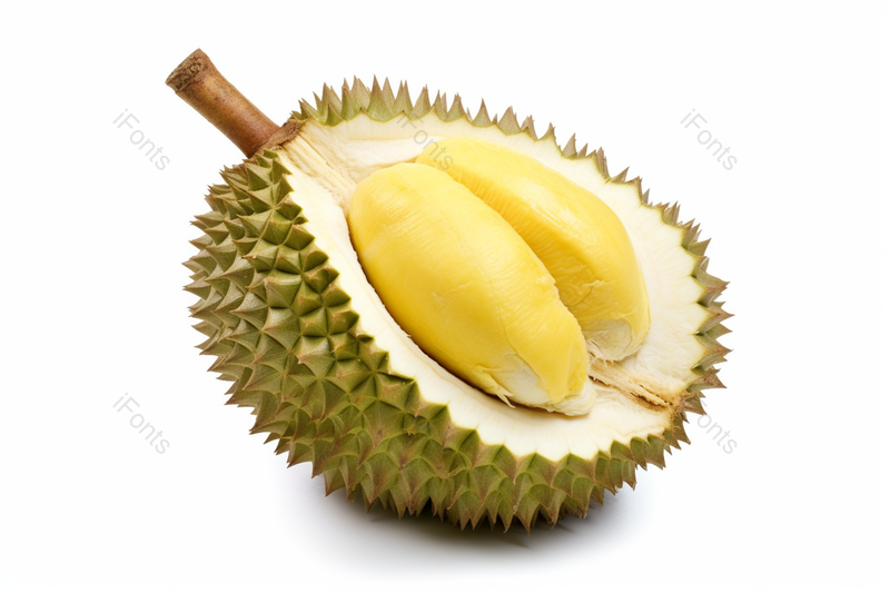 白色背景中孟通榴莲果中的榴莲,高清,摄影图,摄影图片,图片大全,摄影图免费下载